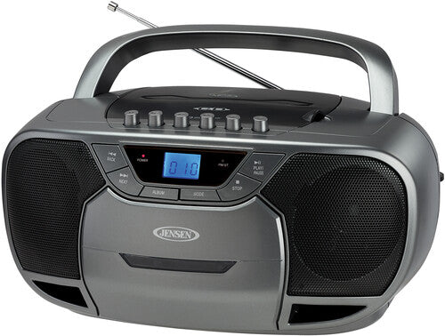 Jensen CD590GR Bluetooth Boombox CD/Cassette/AM/FM