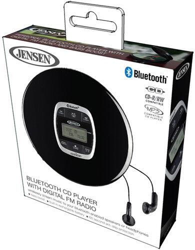 Jensen CD-60R-BT Portable CD Player w/ Bluetooth & FM Radio