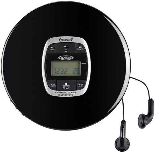 Jensen CD-60R-BT Portable CD Player w/ Bluetooth & FM Radio