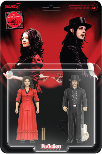 The White Stripes "Get Behind Me Satan" Super7 ReAction Figures